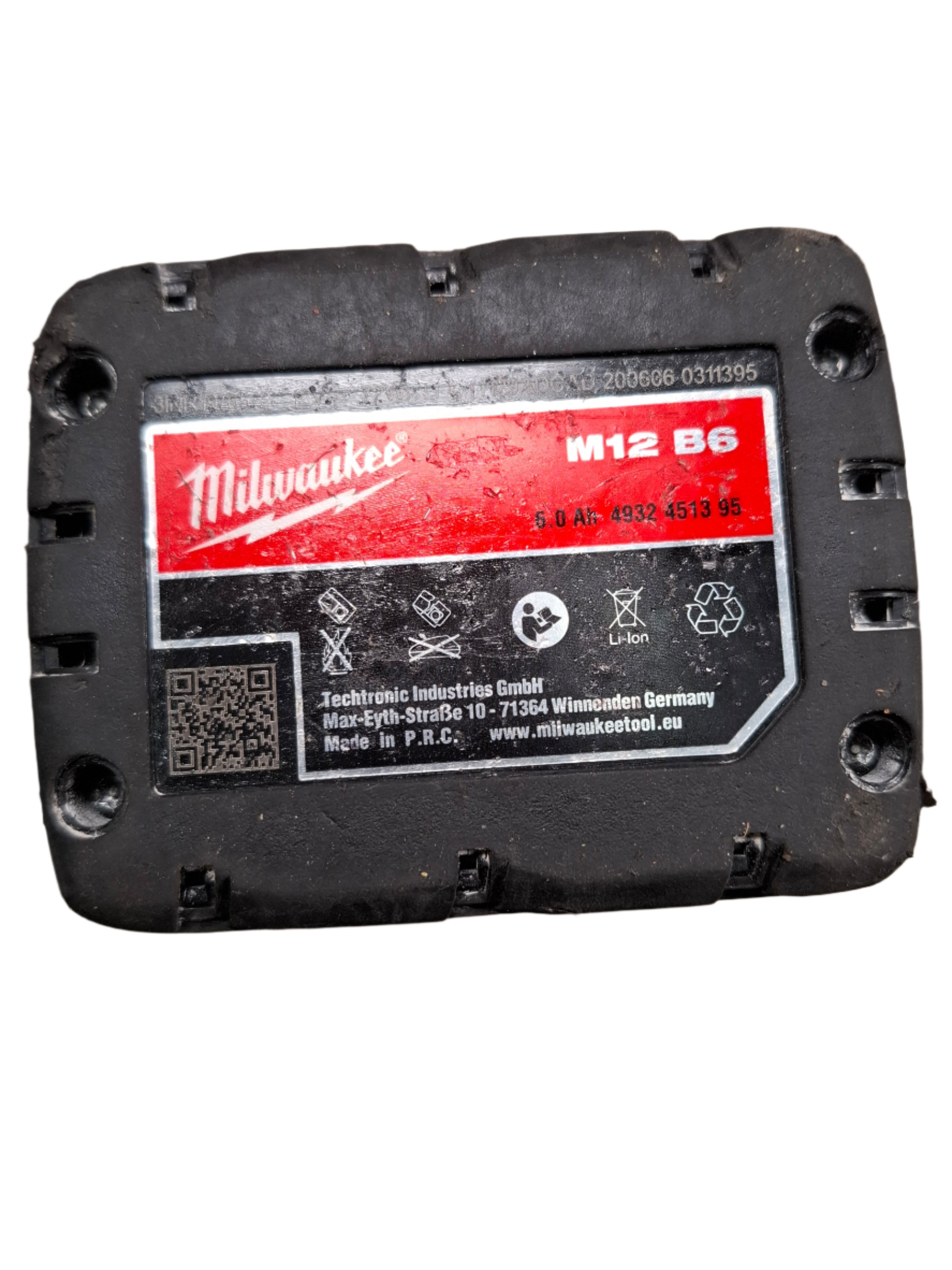 Milwaukee M12B6 12V 6 Ah Akku GEBRAUCHT