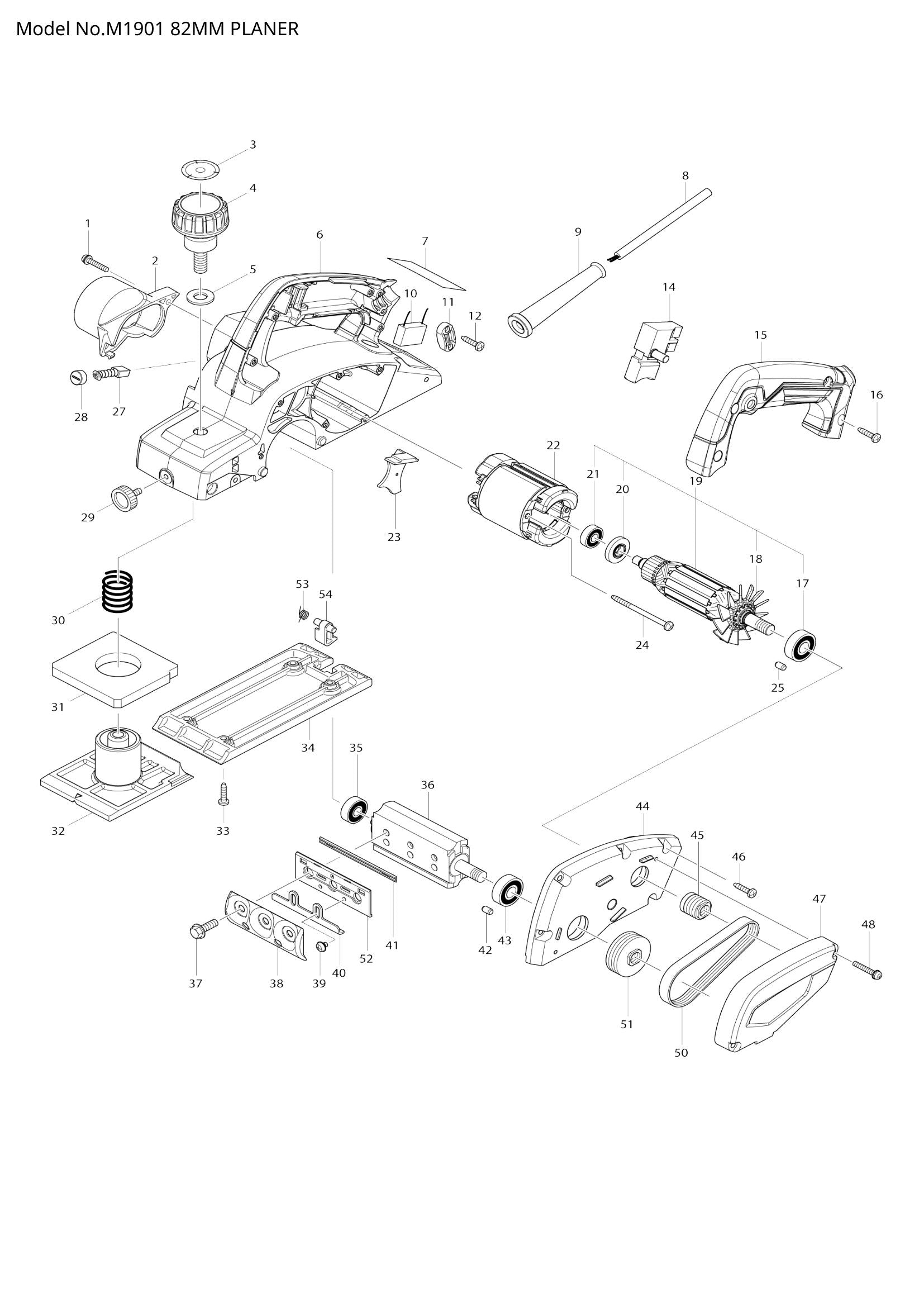 M1901 exploded view