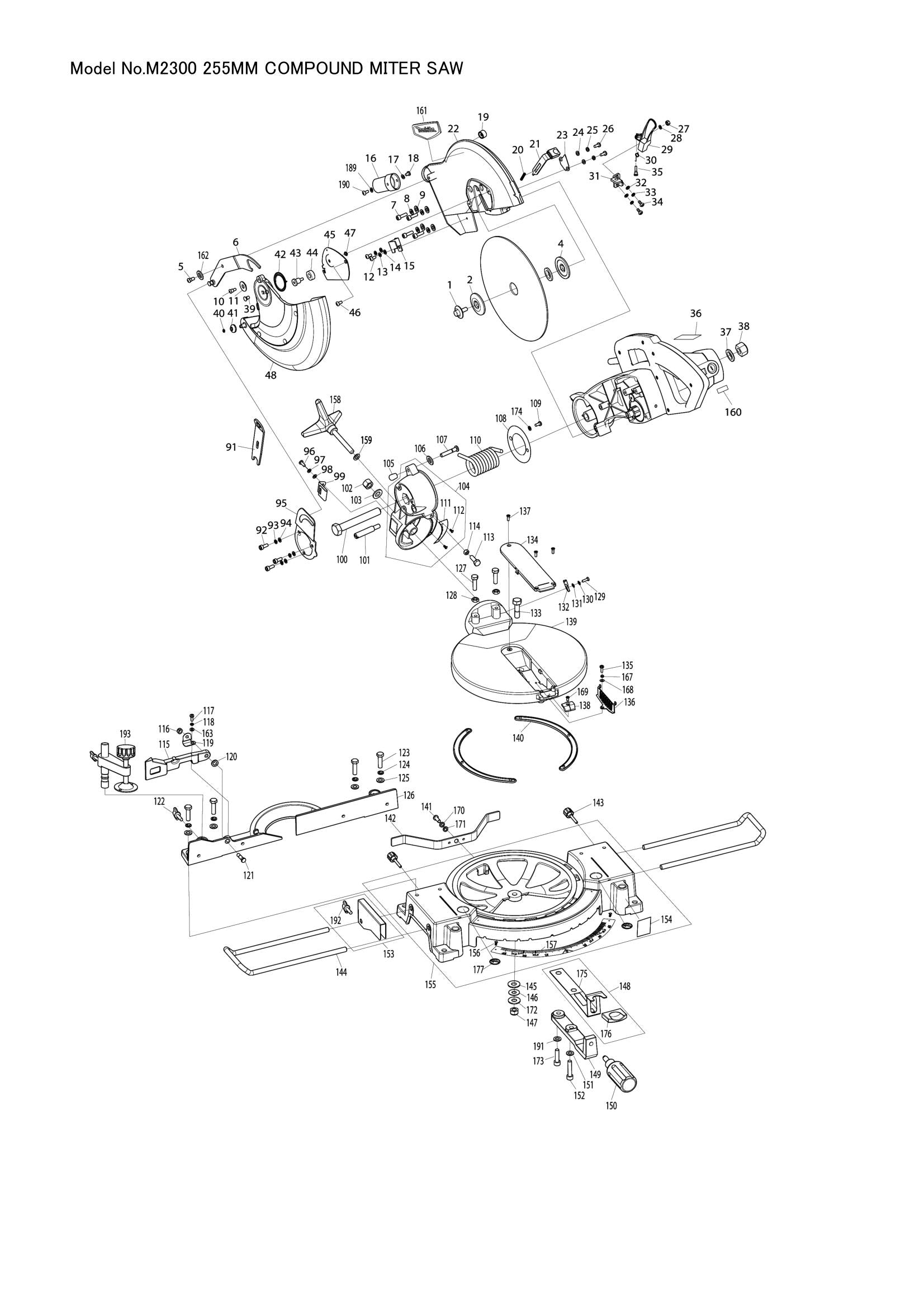 M2300 exploded view