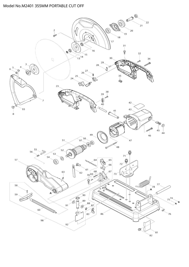 M2401 exploded view