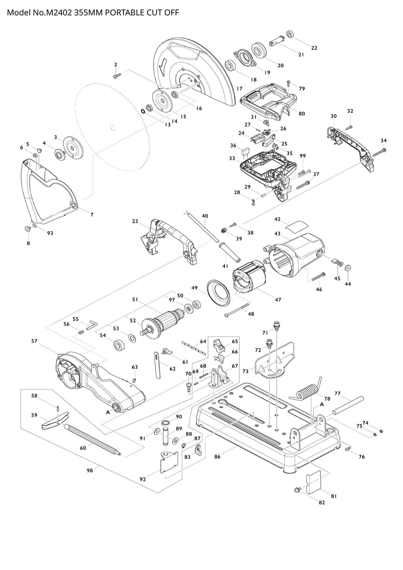 M2402 exploded view