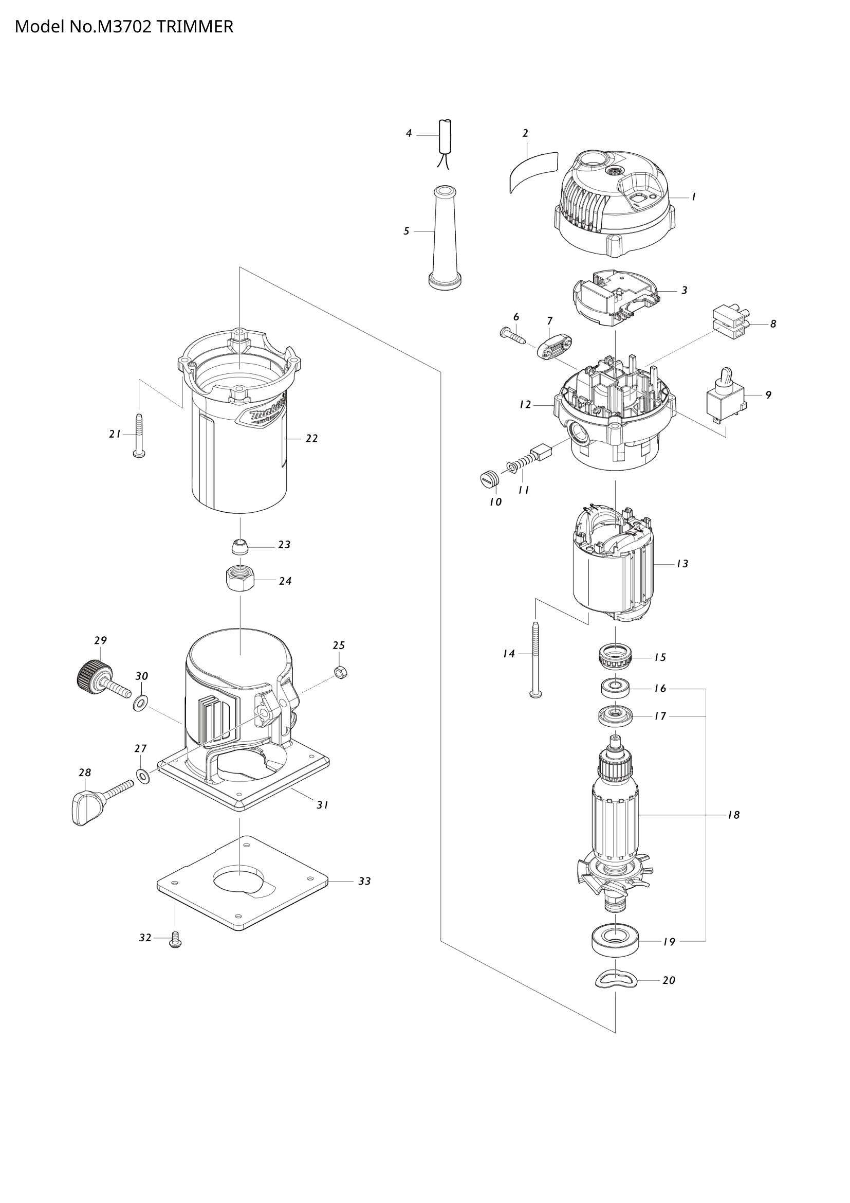 M3702 exploded view