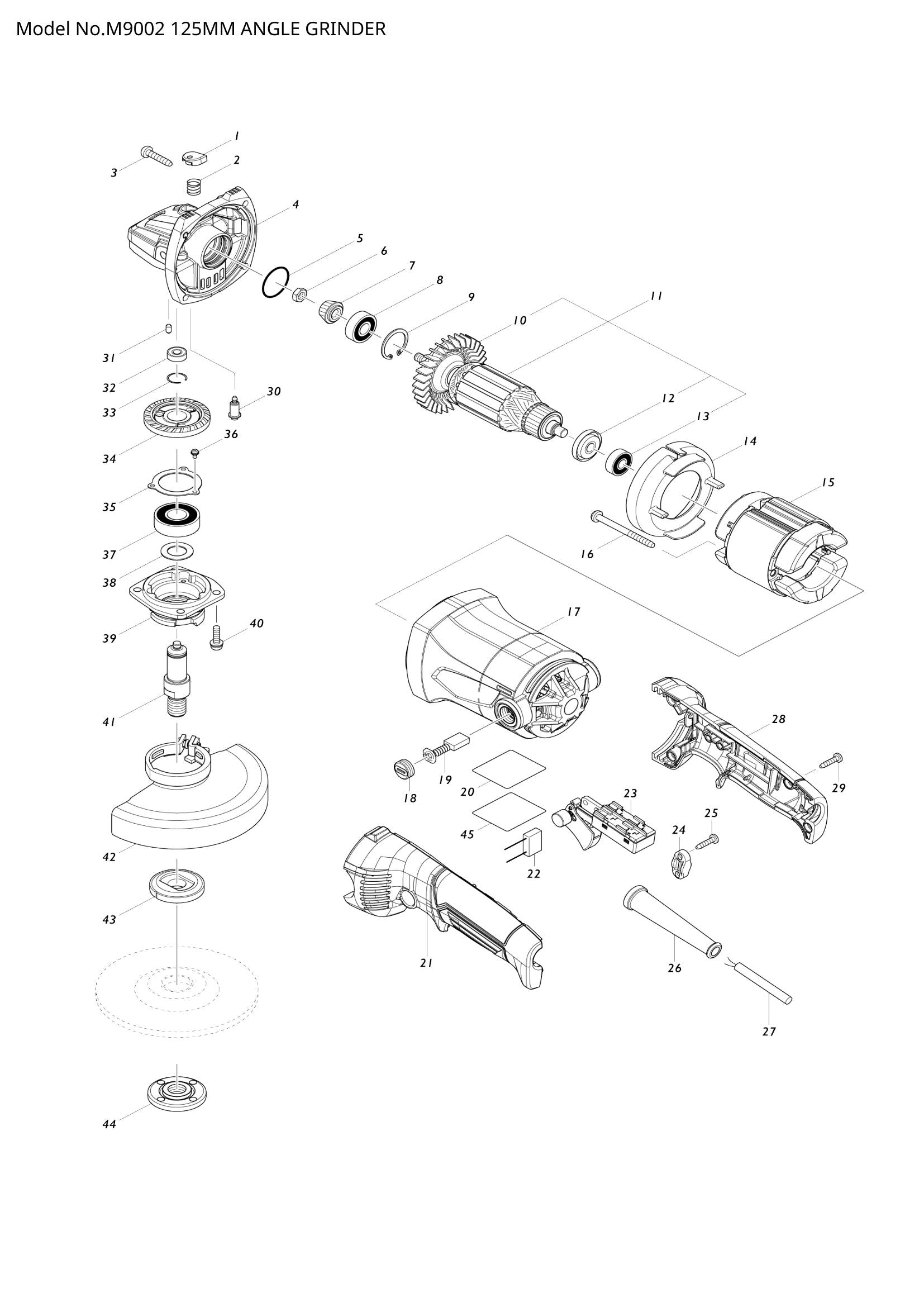 M9002 exploded view