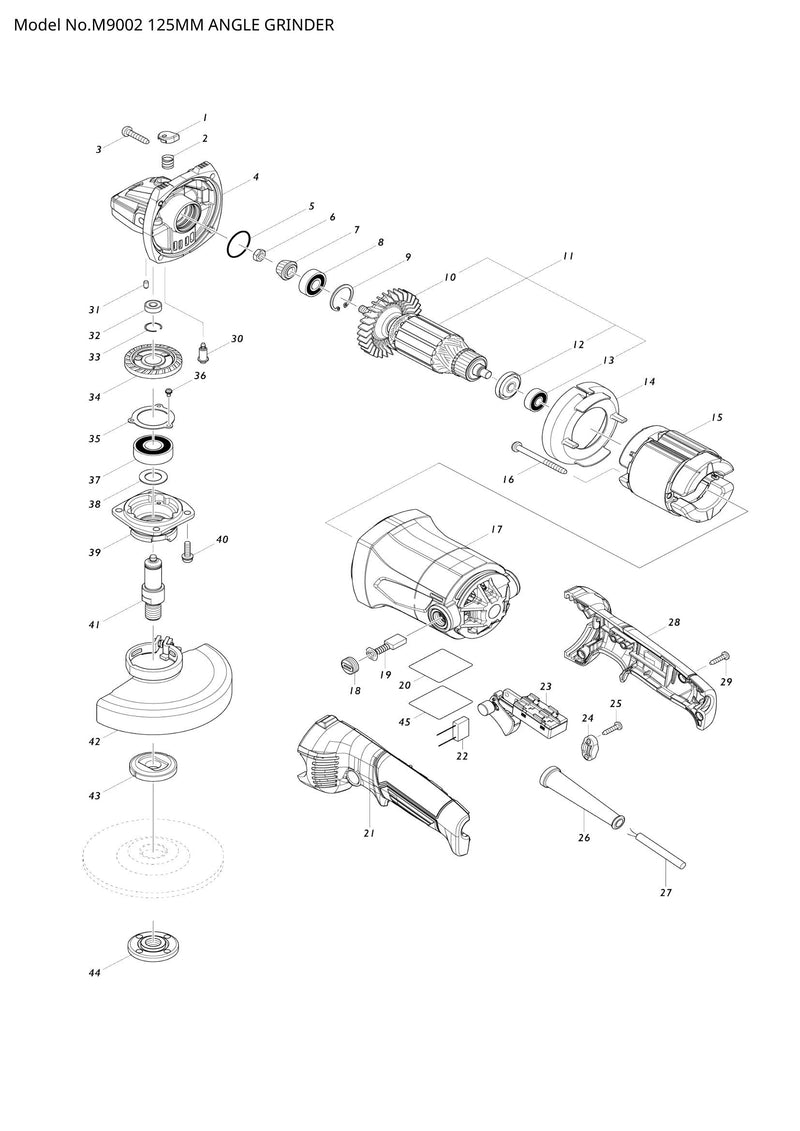 M9002 exploded view