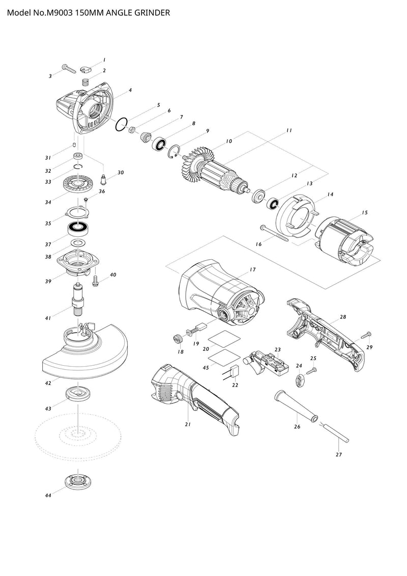 M9003 exploded view