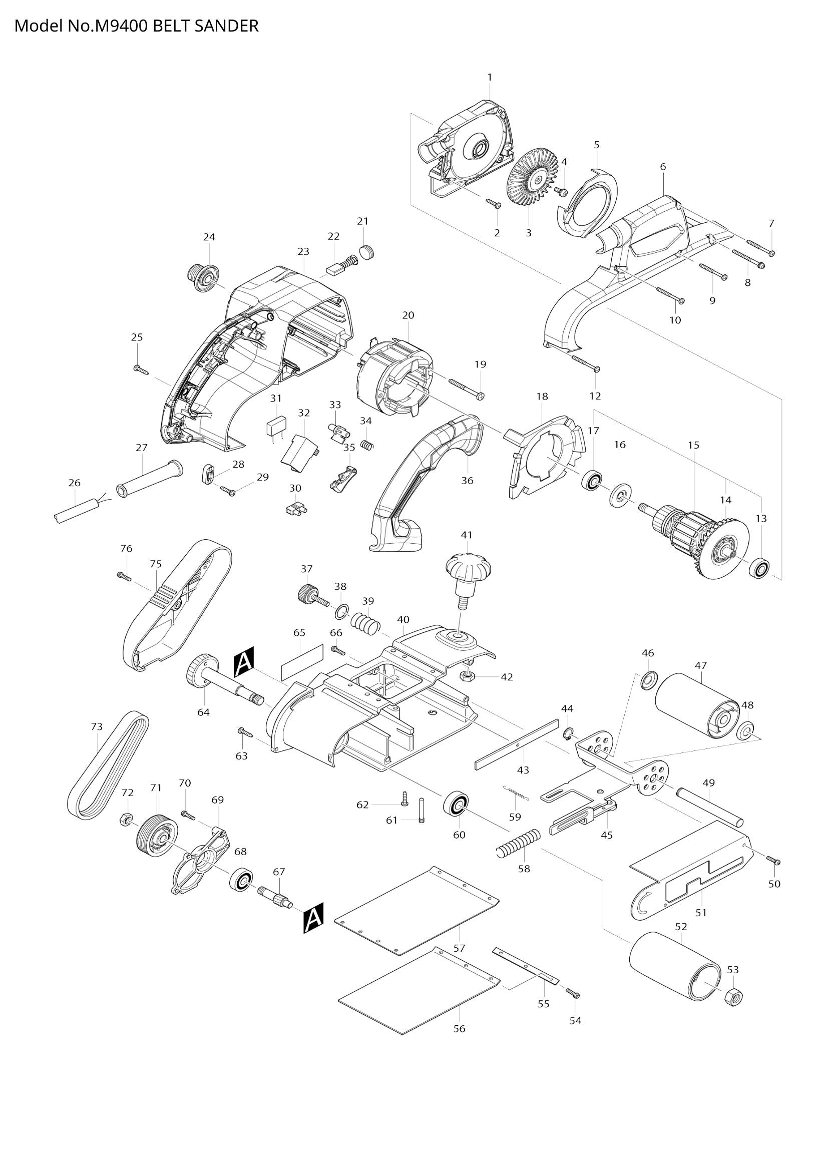 M9400 exploded view