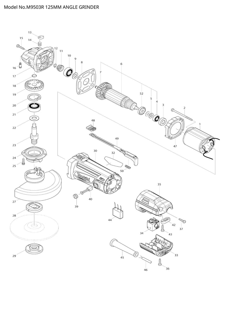 M9503R exploded view
