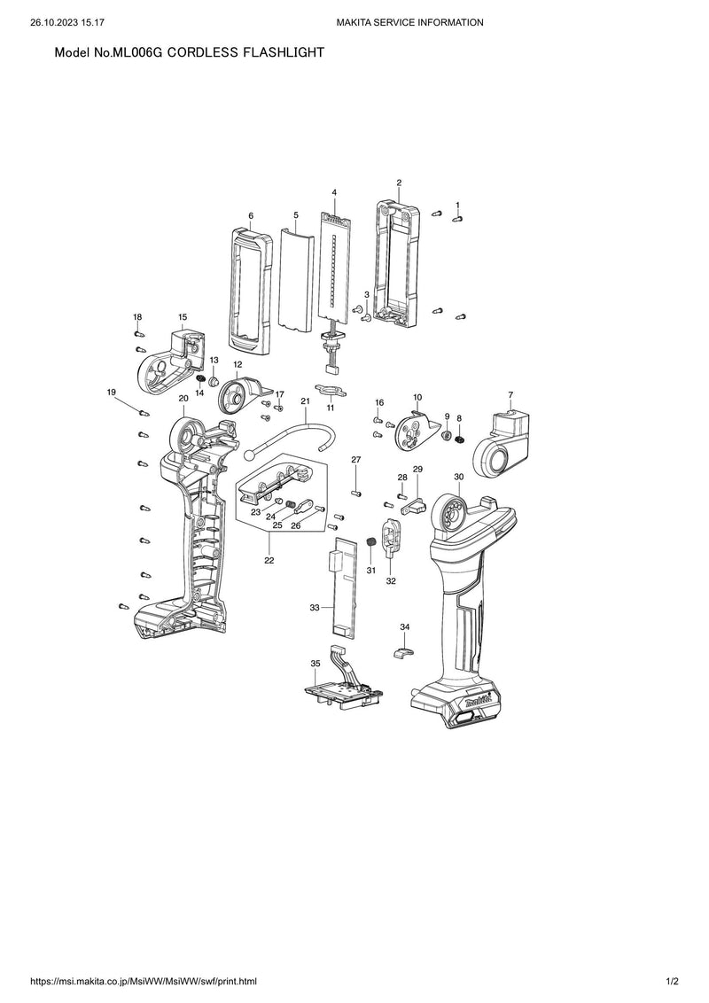 ML006G exploded view
