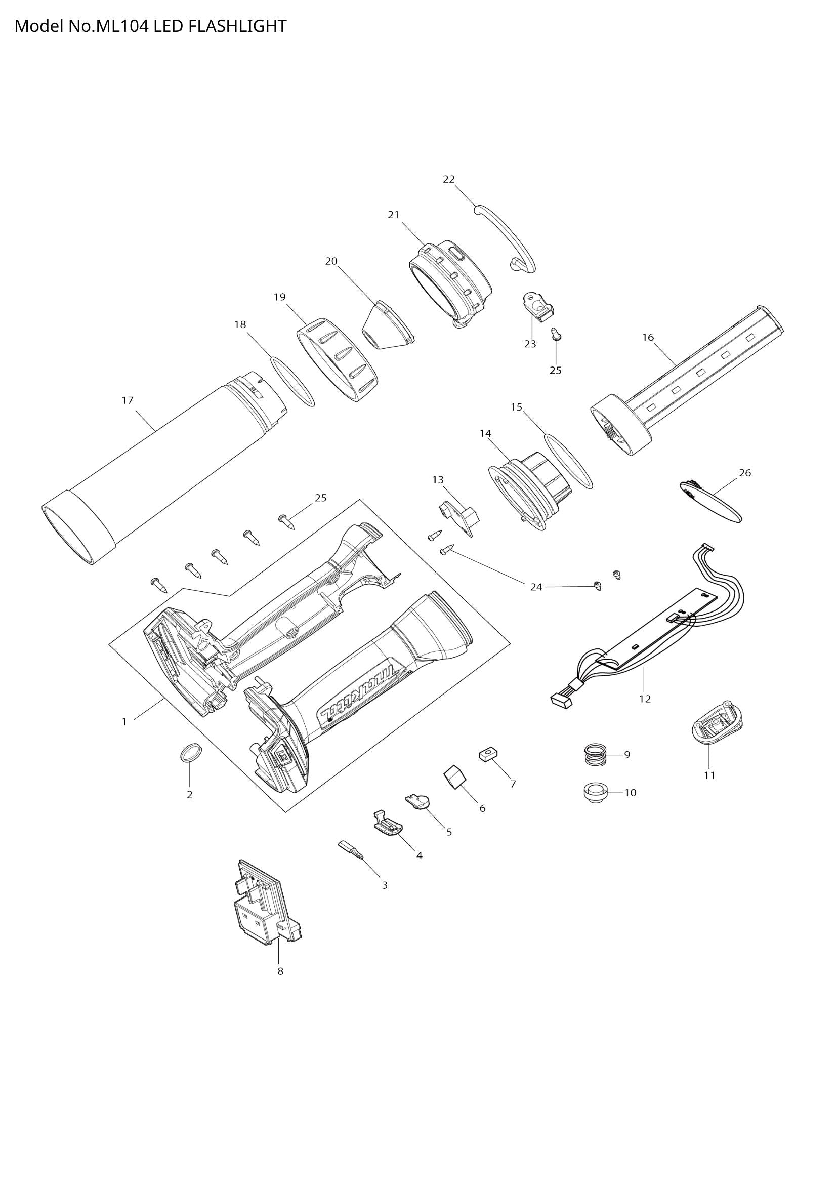 ML104 exploded view