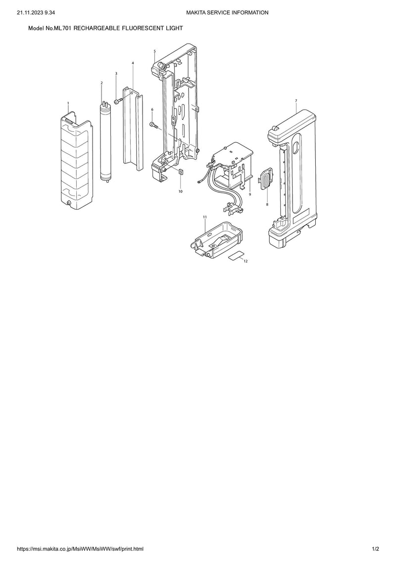 ML701 exploded view