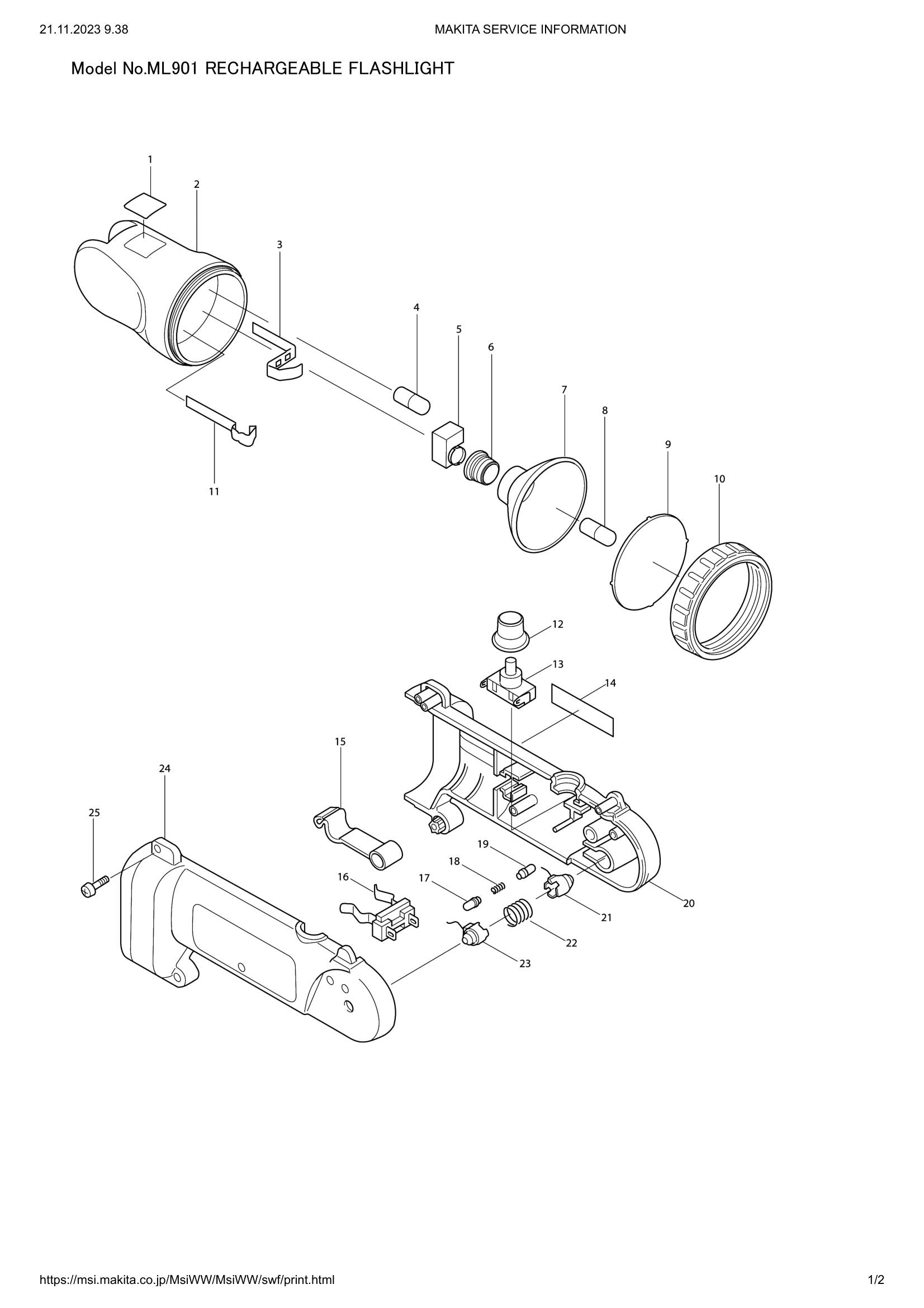 ML901 exploded view