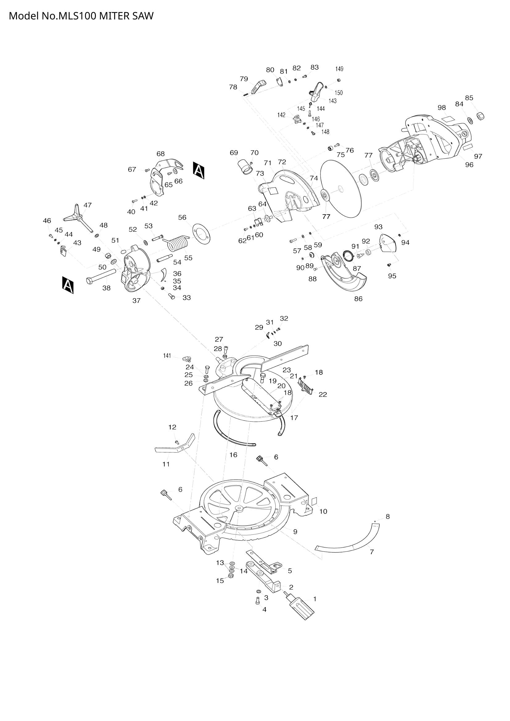 MLS100 exploded view