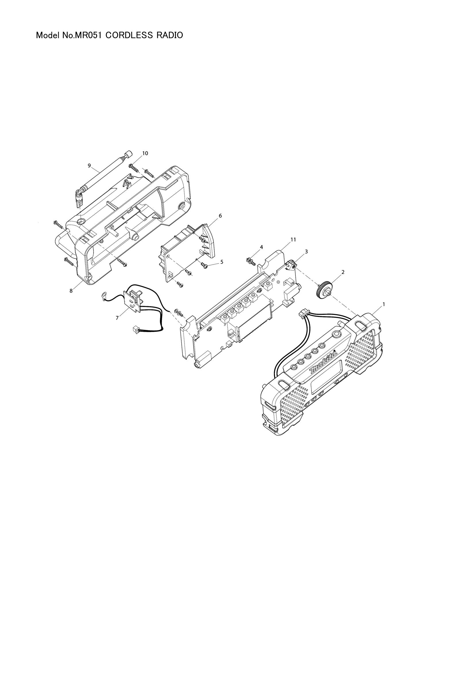 MR051 exploded view