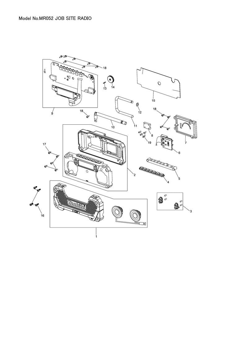 MR052 exploded view