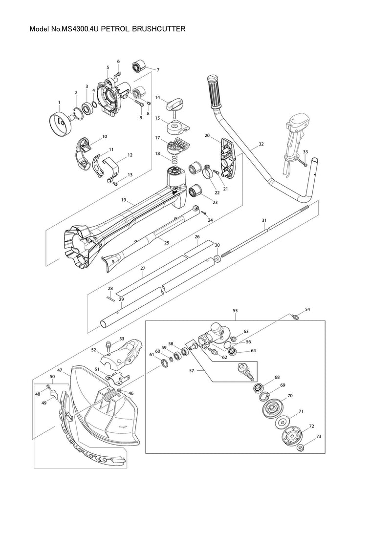 MS4300 exploded view
