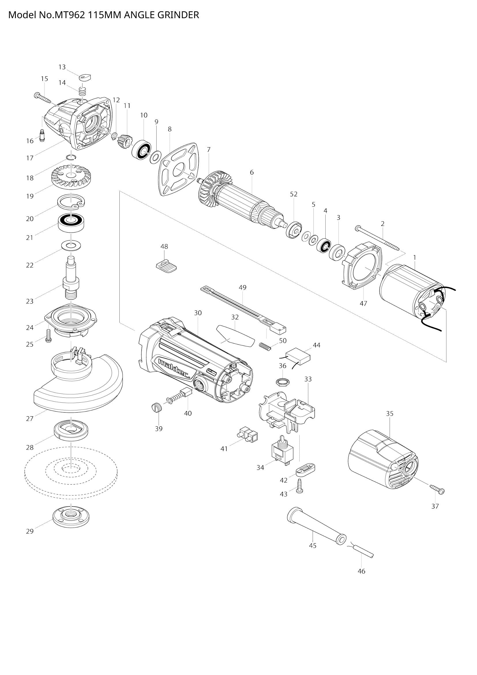 MT962 exploded view