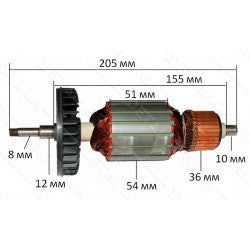 Makita 516798-4 – Ankerbaugruppe 220–240 V
