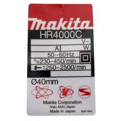 Makita 858714-3 – PAVADINIMAS HR4000C