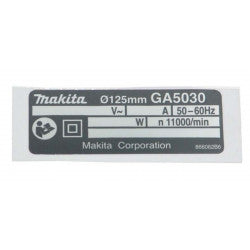 Makita 866062-6 – GA5030 PAVADINIMO PLATEGA5030