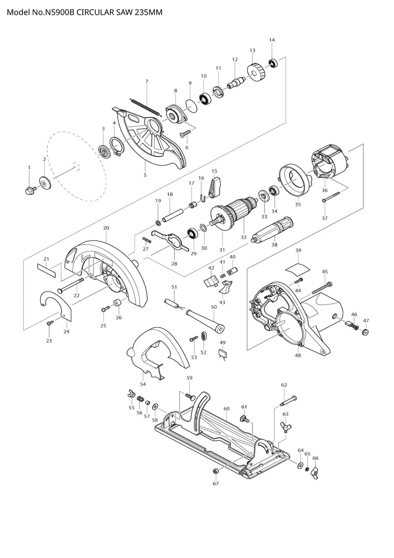 N5900B exploded view