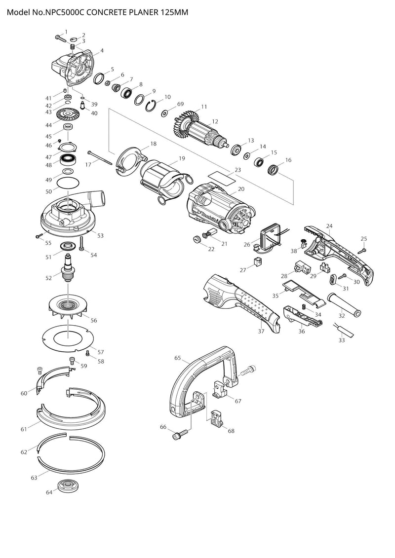 NPC5000C exploded view