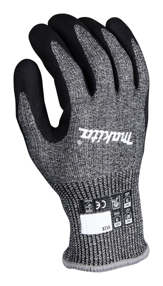 Makita P-84713 Advanced FitKnit™ 7 lygio atsparios įpjovimams nitrilu dengtos pirštinės