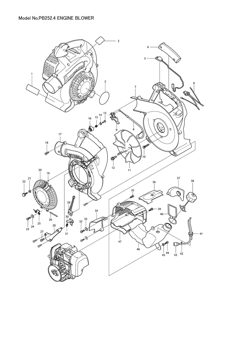 PB252 exploded view