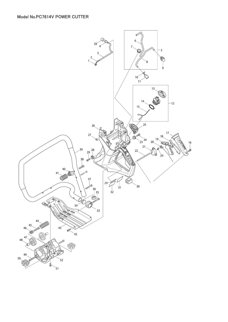 PC7614V exploded view