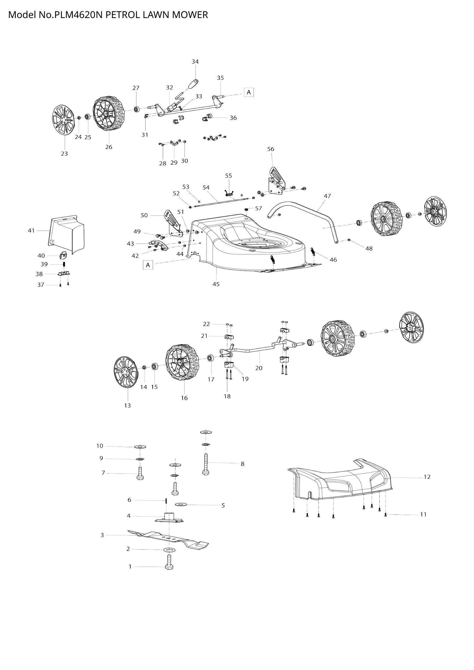 PLM4620N exploded view