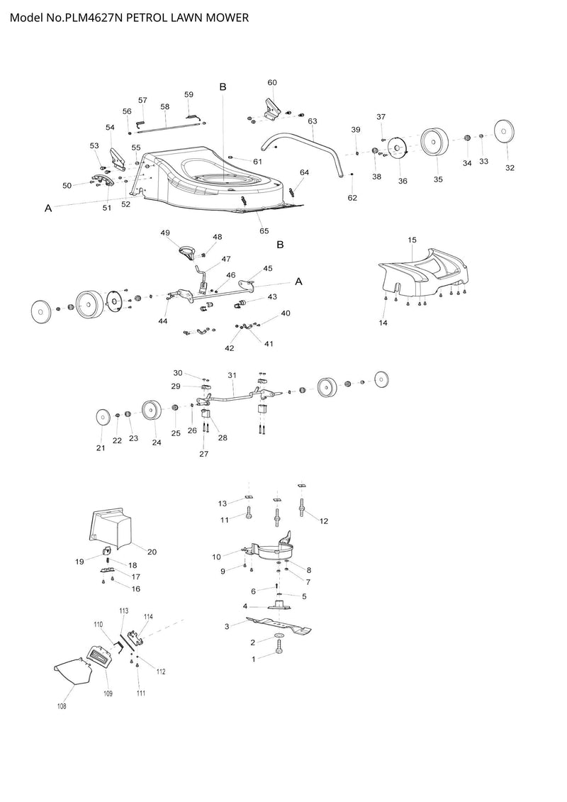 PLM4627N exploded view