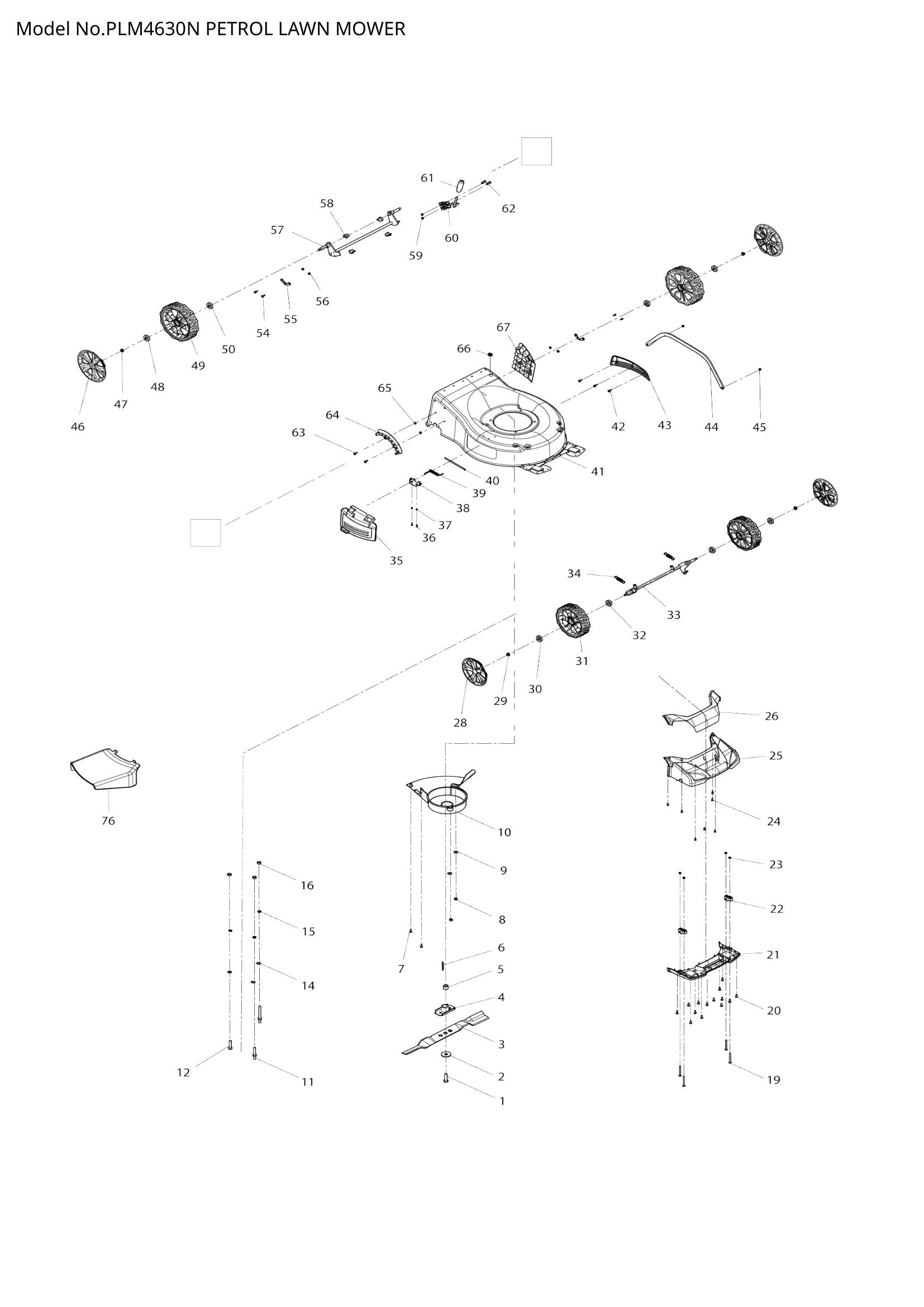 PLM4630N exploded view