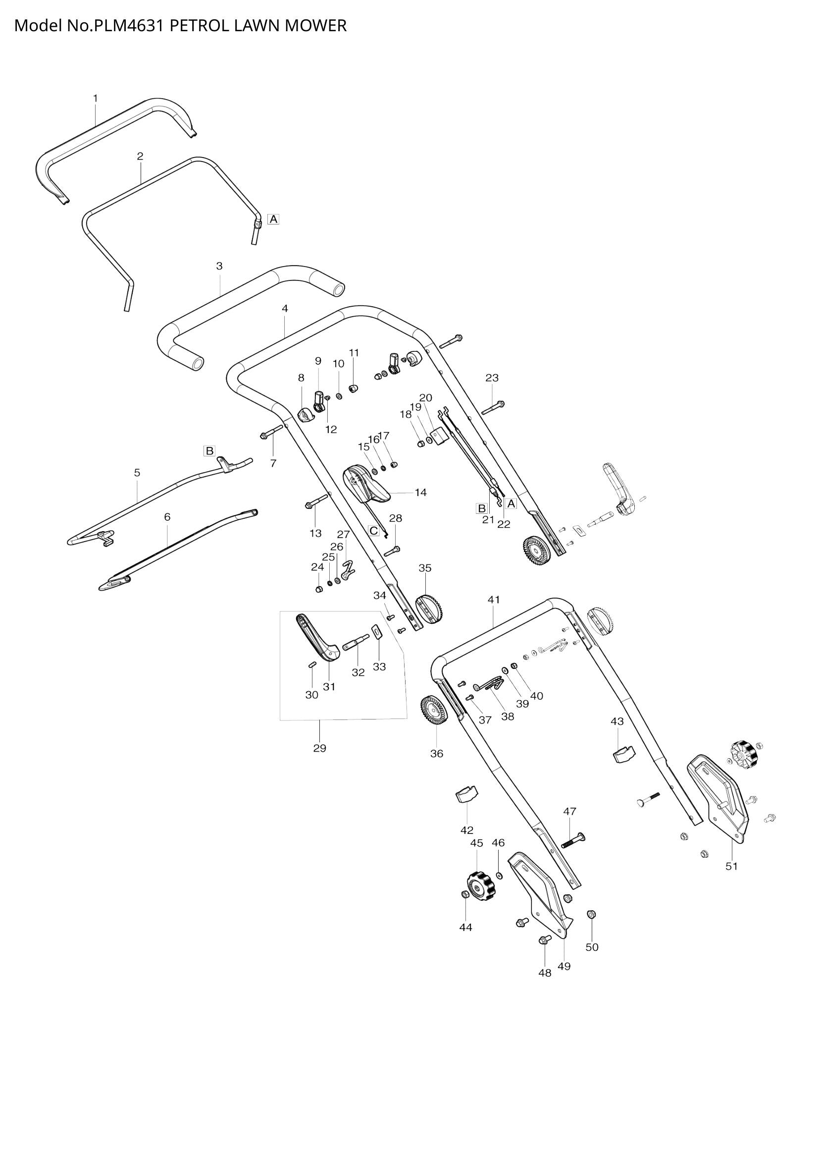PLM4631 exploded view