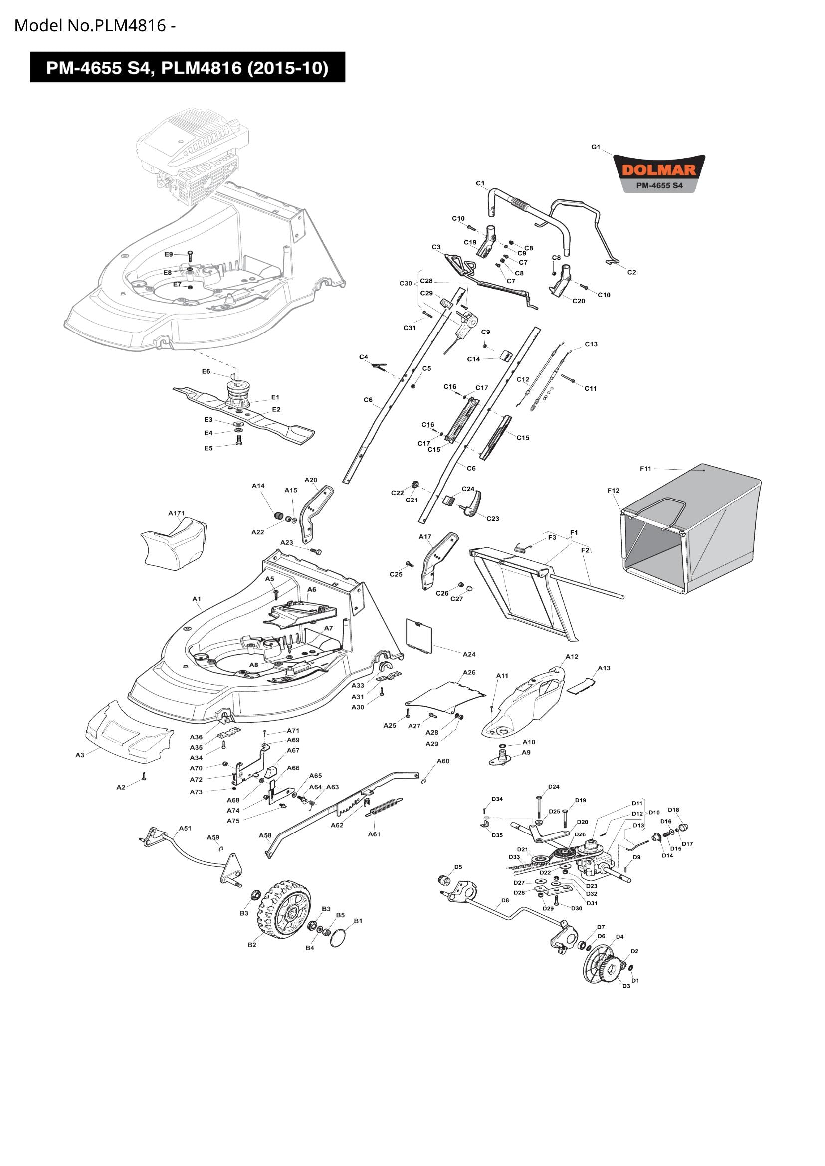PLM4816 exploded view