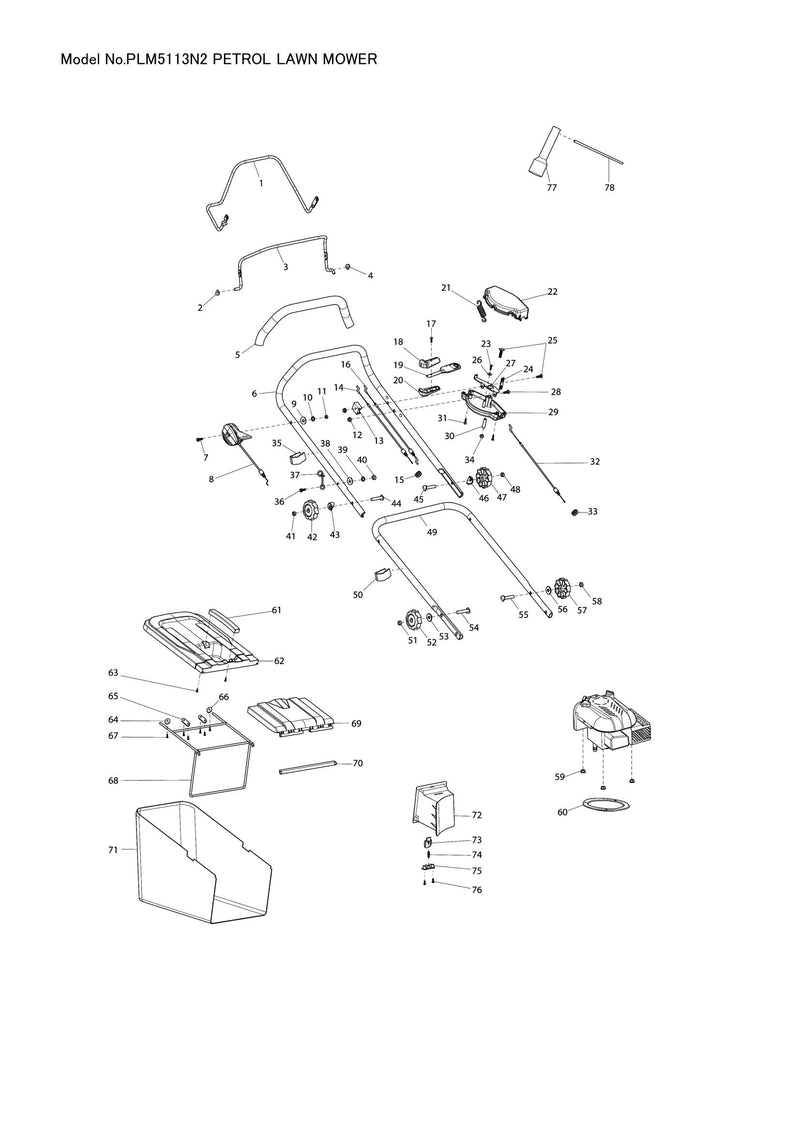 PLM5113N2 exploded view