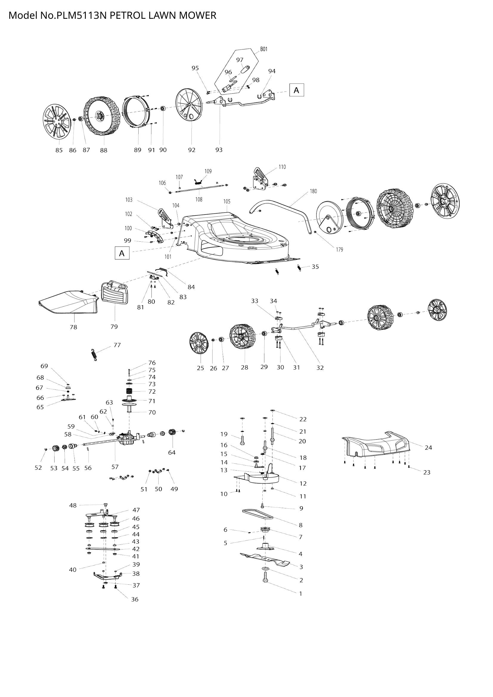 PLM5113N exploded view