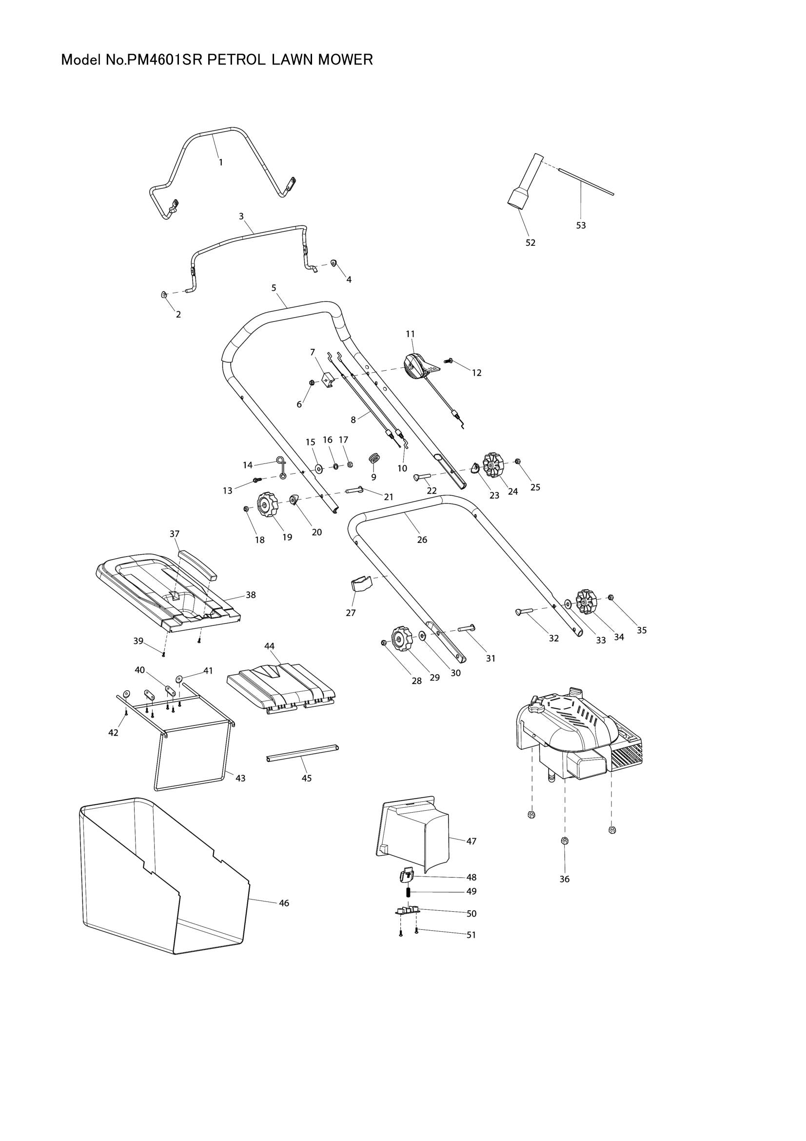 PM4601SR exploded view