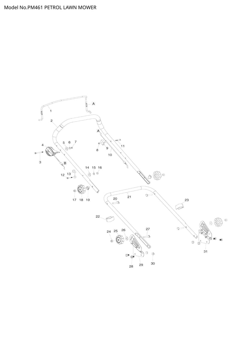 PM461 exploded view