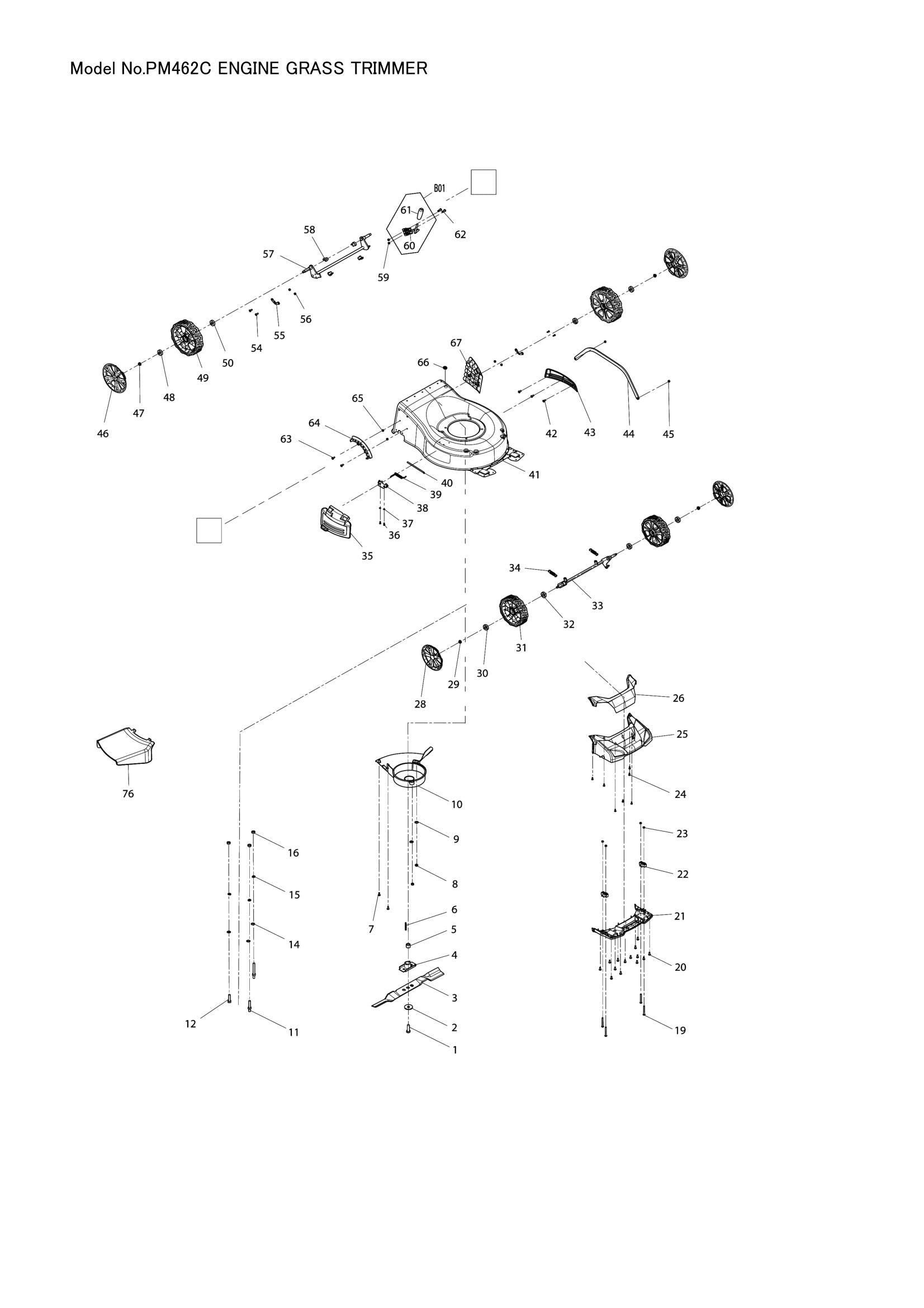 PM462C exploded view