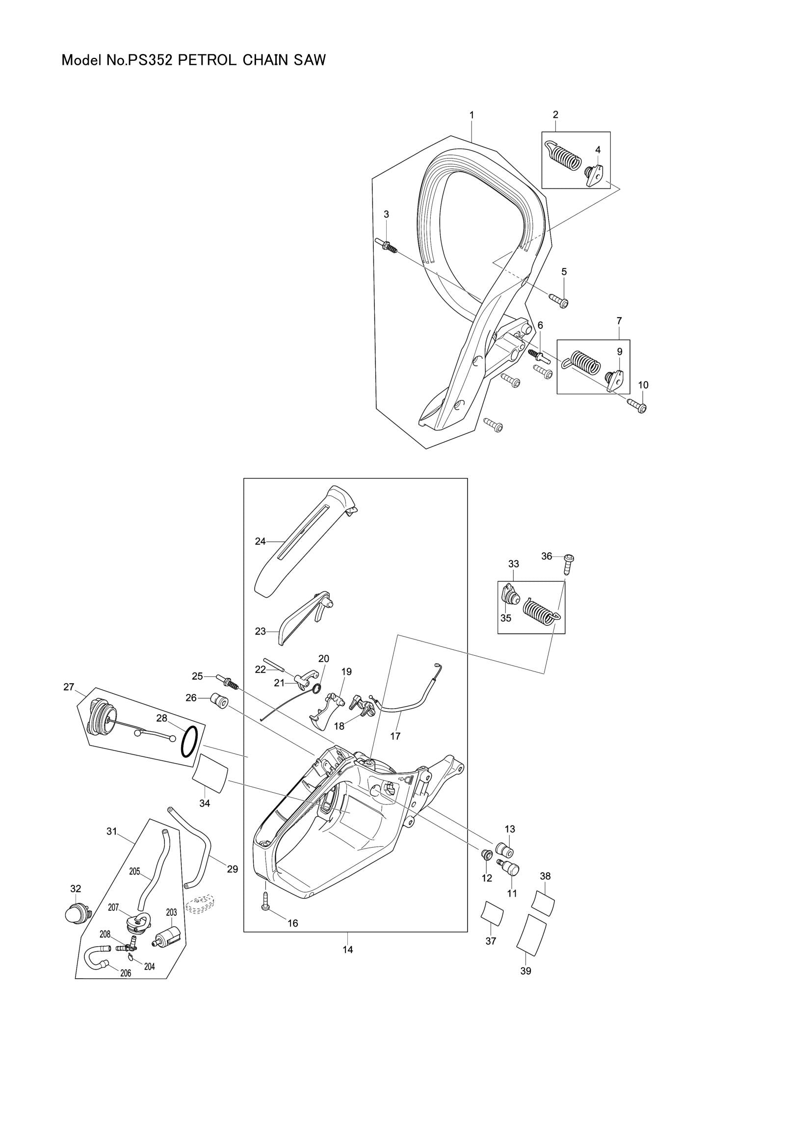 PS352 exploded view