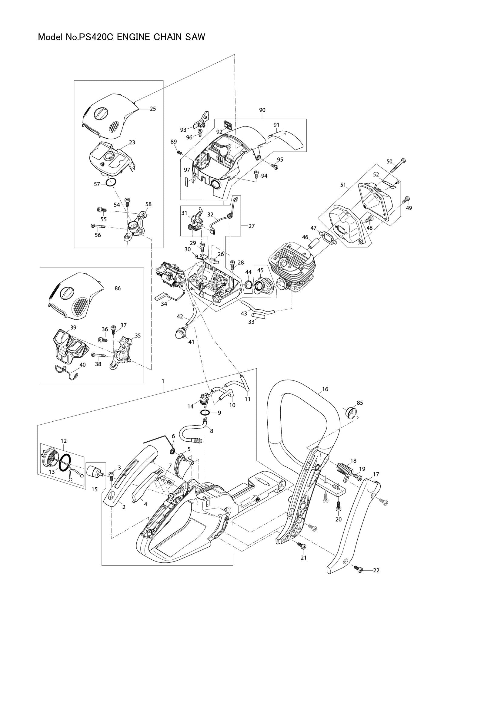 PS420C exploded view