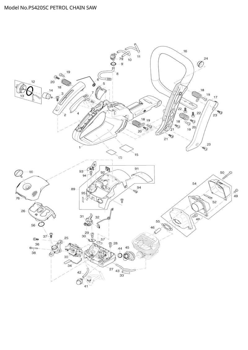 PS420SC exploded view