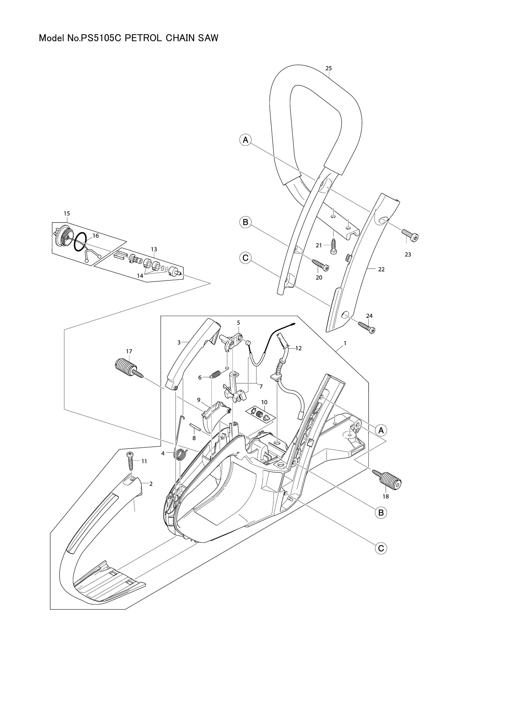 PS5105C exploded view