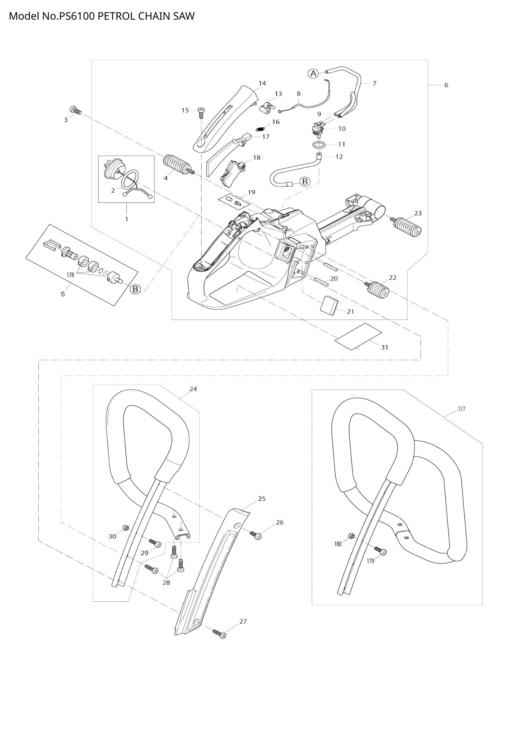 PS6100 exploded view
