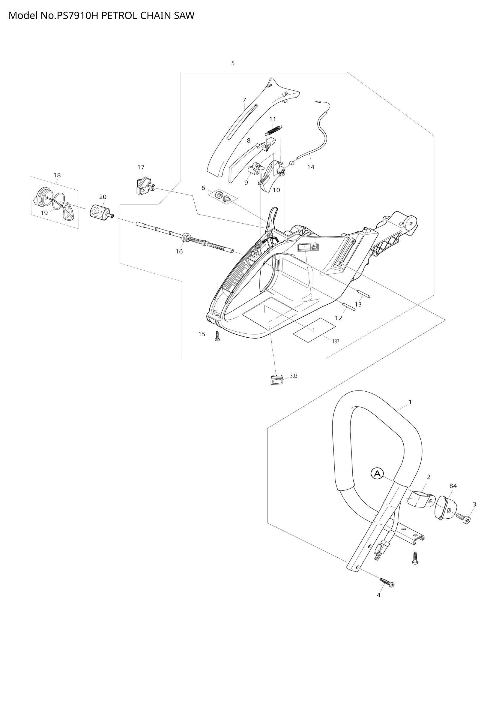 PS7910H exploded view