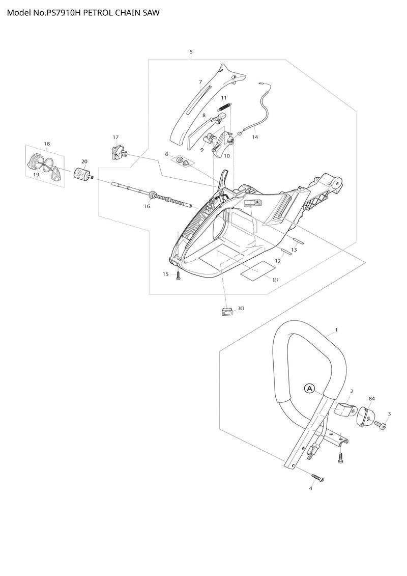 PS7910H exploded view