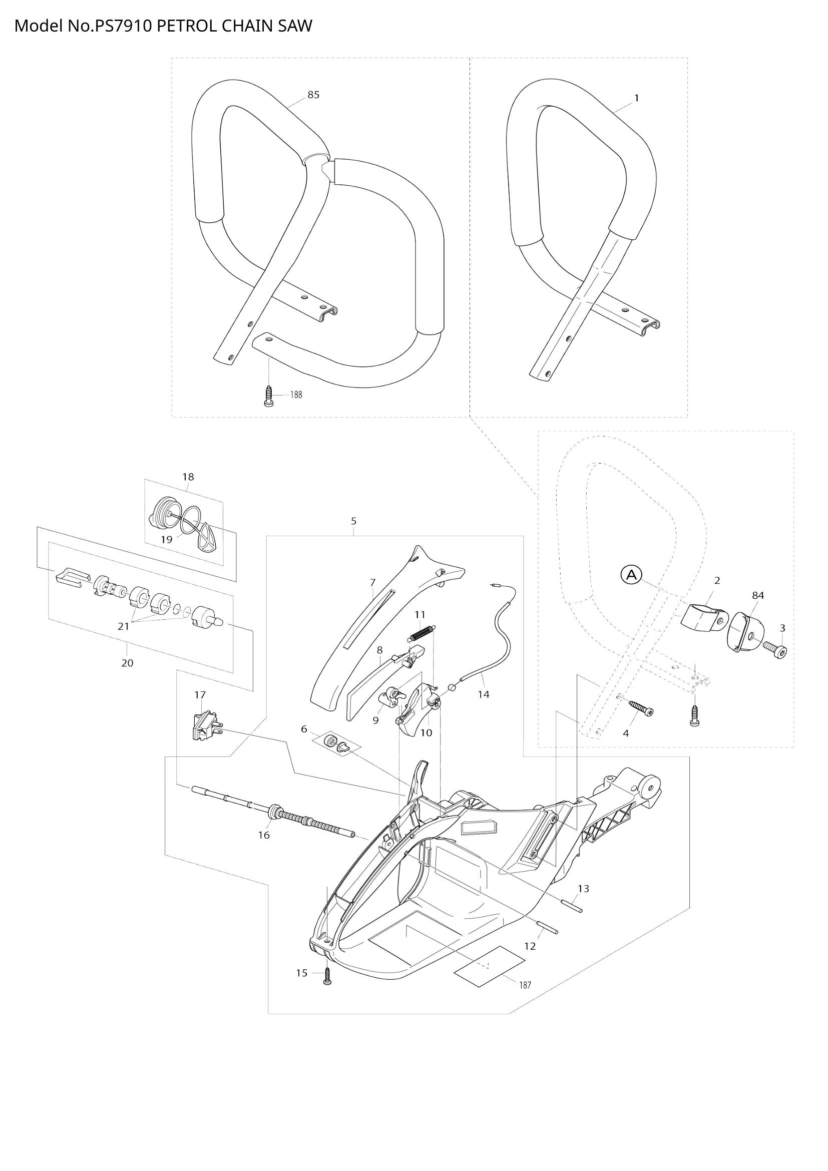 PS7910 exploded view