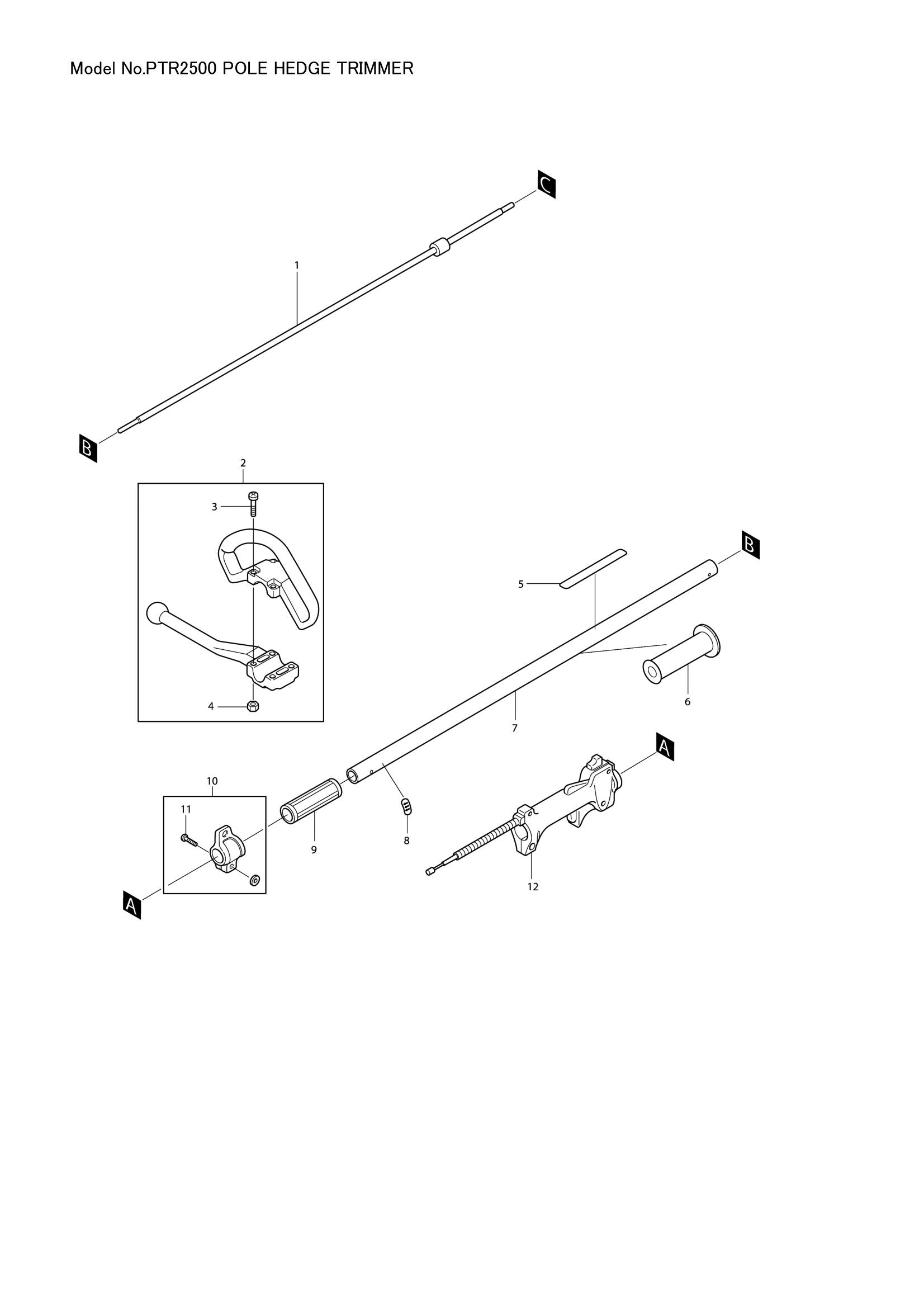PTR2500 exploded view