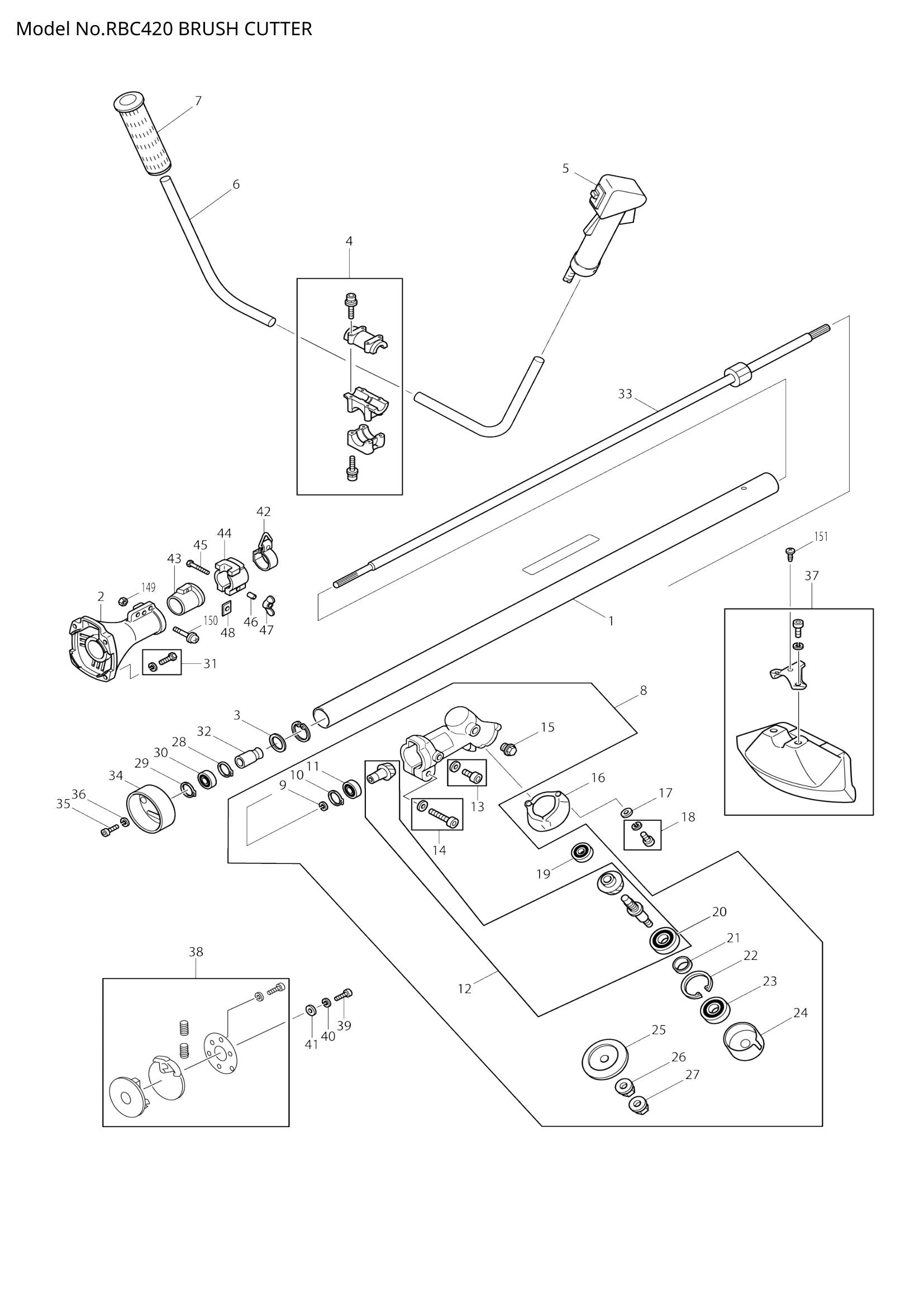 RBC420 exploded view