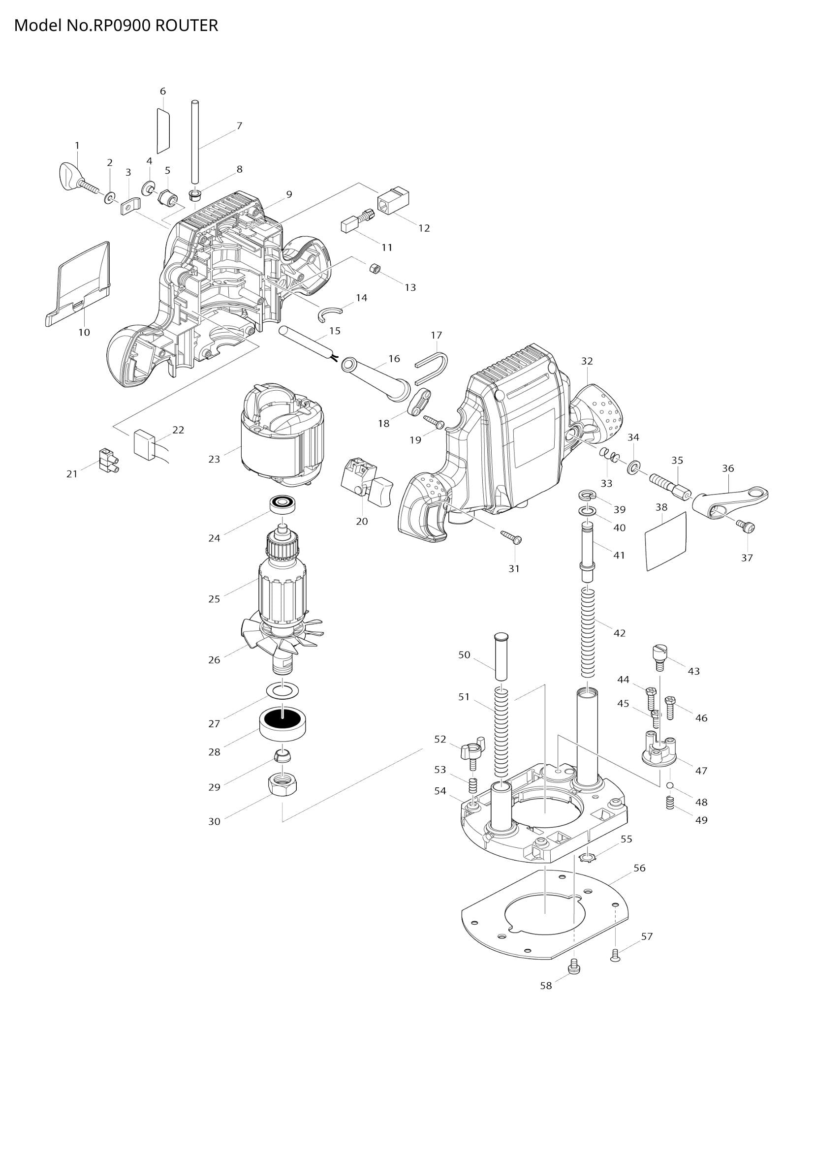 RP0900 exploded view