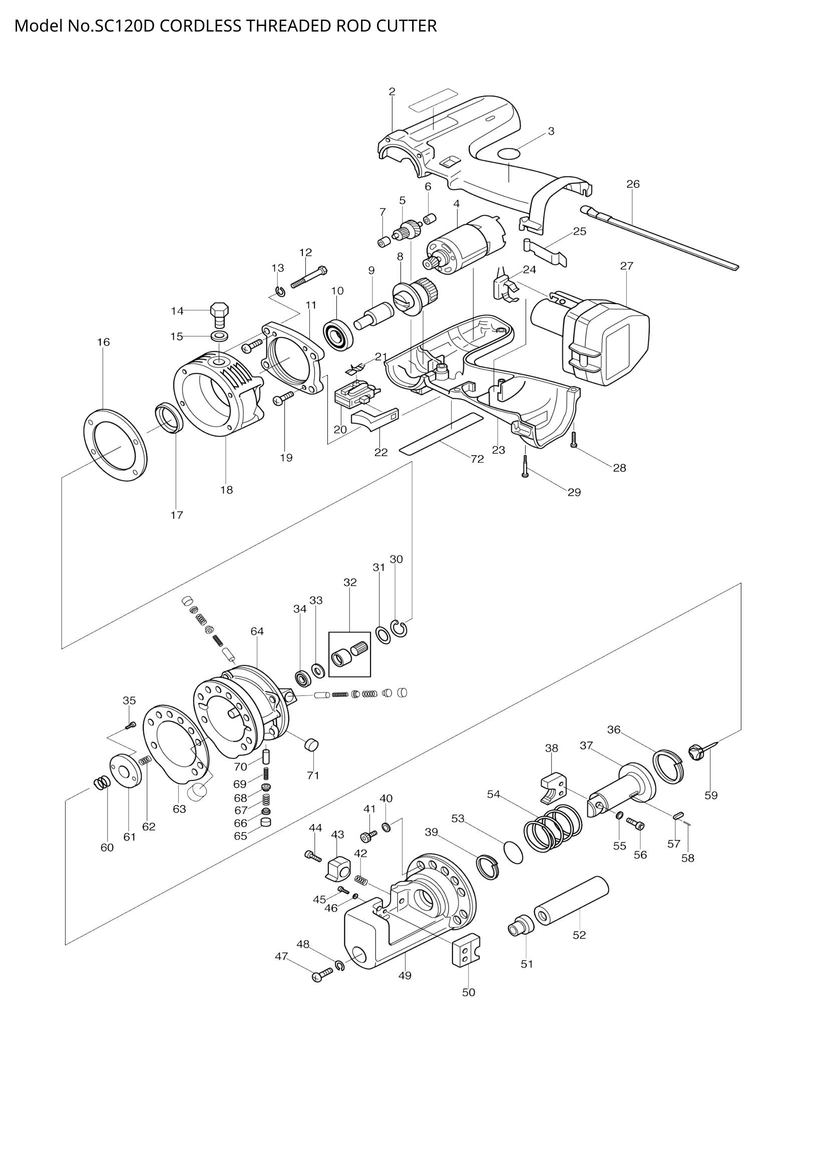 SC120D exploded view